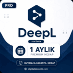 🌐 DeepL Advanced + Write Pro Premium – 1 Aylık Profesyonel Çeviri ve İçerik Üretim Paketi