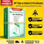 Click to Chat WP Plugin – WordPress WhatsApp Eklentisi Ömür Boyu Lisans 1 Sene Güncelleme