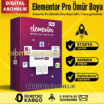 Elementor PRO – WordPress Premium Sayfa Oluşturucu (Ömür Boyu Sınırsız Lisans ve Güncelleme)
