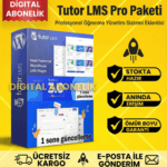 Tutor LMS PRO – WordPress Eğitim Sistemi (Ömür Boyu Sınırsız Lisans ve Güncelleme)