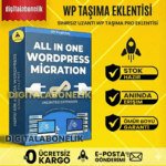 WP Migration Plugin PRO – Hepsi Bir Arada + Tüm Uzantılar (Ömür Boyu Sınırsız Lisans ve Güncelleme)