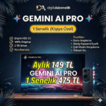 Google Gemini Aİ Pro – 1 Yıllık Premium Abonelik