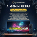 Google Gemini Advanced Ultra 45000 KREDİ | 1 Aylık Premium Abonelik + Veo 3 Video & Deep Research
