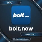 Bolt.new AI Pro Kurulumsuz (No‑Setup) Geliştirme 1 Senelik Abonelik