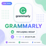 Grammarly Premium Ömür Boyu (Yarı Paylaşımlı Hesap) – %100 3 AY Garantili