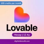 Lovable Dev Pro 1 Yıllık Paket ( Aylık 100 Kredi)