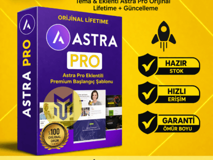 Astra PRO ORIGINAL – WordPress Tema & Eklenti Starter Templates (Ömür Boyu Lisans ve Güncelleme)