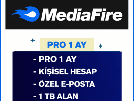 MediaFire Pro Hesap – 1 TB Bulut Depolama & Reklamsız Dosya Paylaşımı | 1 Aylık (Özel Hesap)