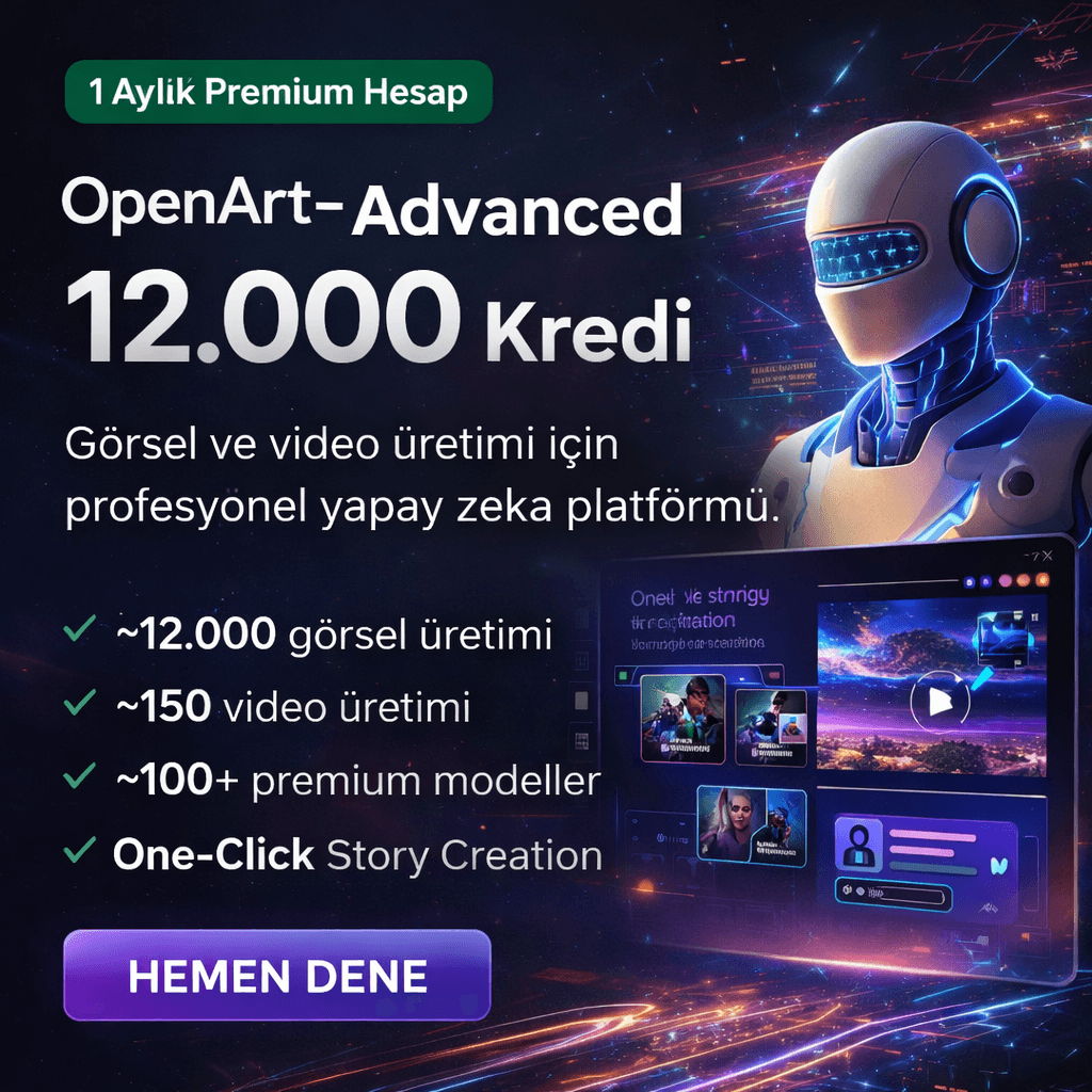 ChatGPT Image 24 Mar 2026 17_46_30 OpenArt Advanced AI – 12.000 Kredi | 1 Aylık Premium Görsel & Video Üretim Hesabı - Görsel 1