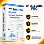 WP Data Table PRO – WordPress Veri Tablo Eklentisi (Ömür Boyu Lisans ve Güncelleme)