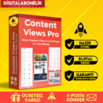WP Content Views PRO – WordPress İçerik Filtre & Grid Eklentisi (Ömür Boyu Lisans ve Güncelleme))
