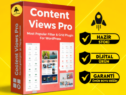 WP Content Views PRO – WordPress İçerik Filtre & Grid Eklentisi (Ömür Boyu Lisans ve Güncelleme))