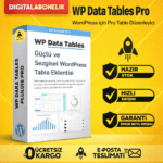 WP Data Table PRO – WordPress Veri Tablo Eklentisi (Ömür Boyu Lisans ve Güncelleme)