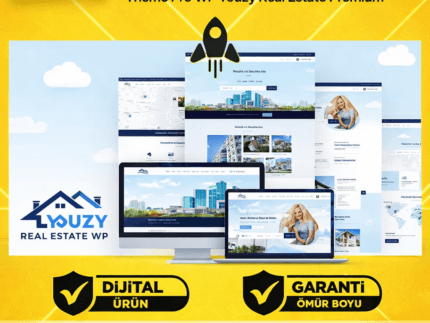 WP Real Estate Theme PRO – Emlak Listesi WordPress Teması (Lifetime Unlimited)