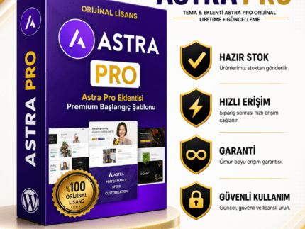 Astra PRO ORIGINAL – WordPress Tema & Eklenti Starter Templates (Ömür Boyu Lisans ve Güncelleme)