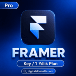 Framer Pro 1 Yıllık – Promosyon Kodu ile Teslim | 150 Sayfa, Relational CMS, Staging, Custom Domain, 100 GB