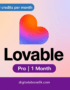 Lovable AI Pro dijital abonelik ürünü