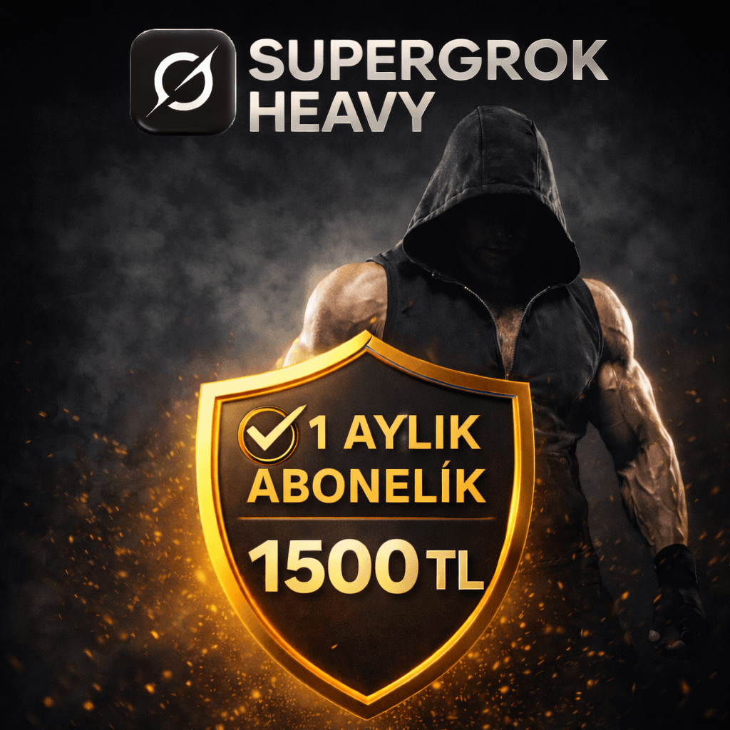 SuperGrok Heavy_ 1 aylık abonelik SuperGrok Heavy 1 AYLIK Abonelik – Kişiye Özel Hesap | Grok 4 & DeepSearch - Görsel 1