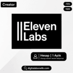 ElevenLabs Creator Paket - 1 Aylık AI Seslendirme Hesabı