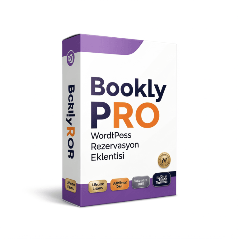 Bookly PRO WordPress rezervasyon eklentisi lifetime lisans Drive teslimat