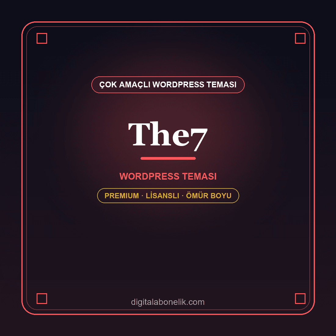 The7 - Çok Amaçlı WordPress Teması The7 WordPress temasi - DigitalAbonelik