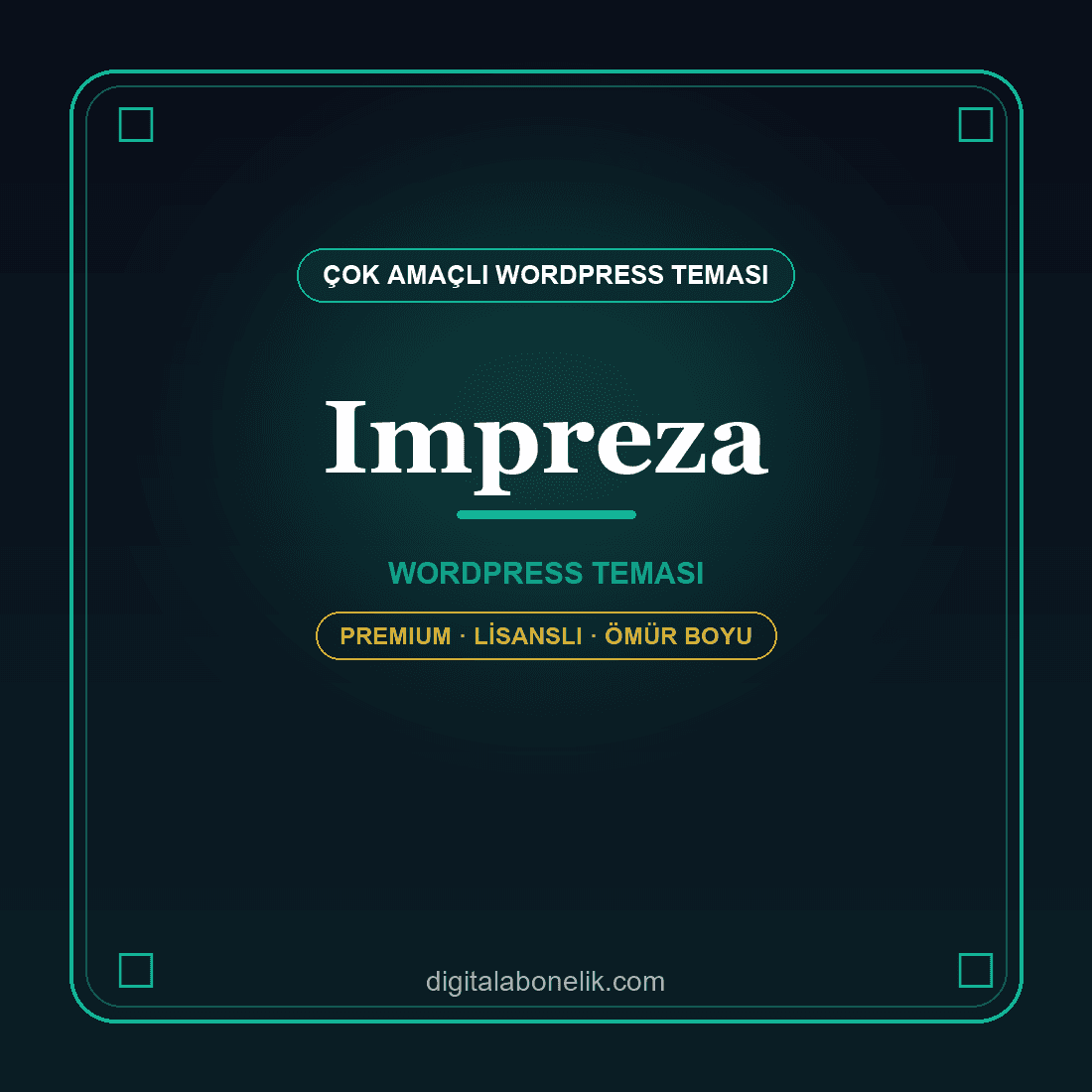 Impreza - Çok Amaçlı WordPress Teması Impreza WordPress temasi - DigitalAbonelik