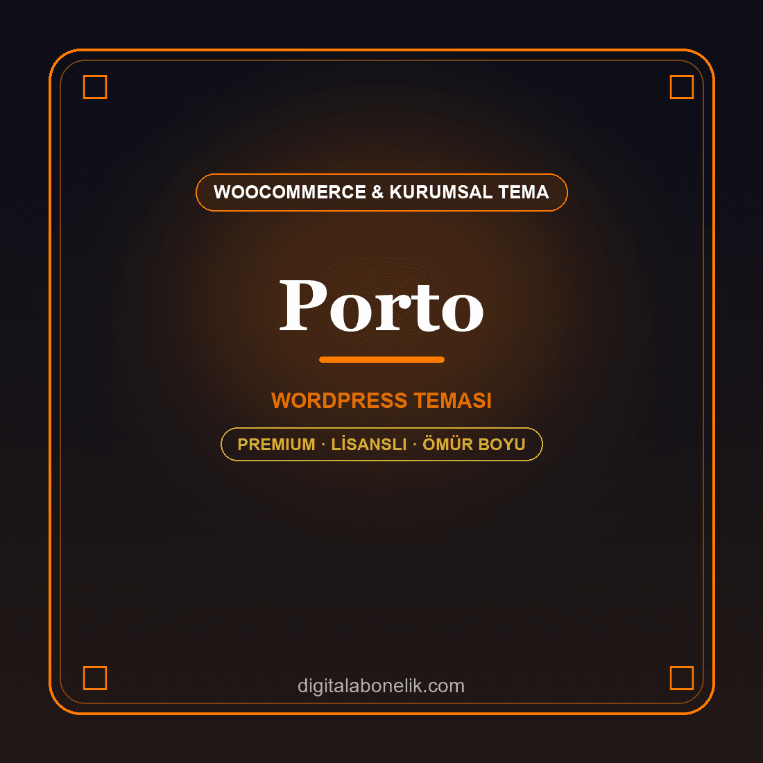 Porto - WooCommerce & Kurumsal Tema Porto WordPress temasi - DigitalAbonelik