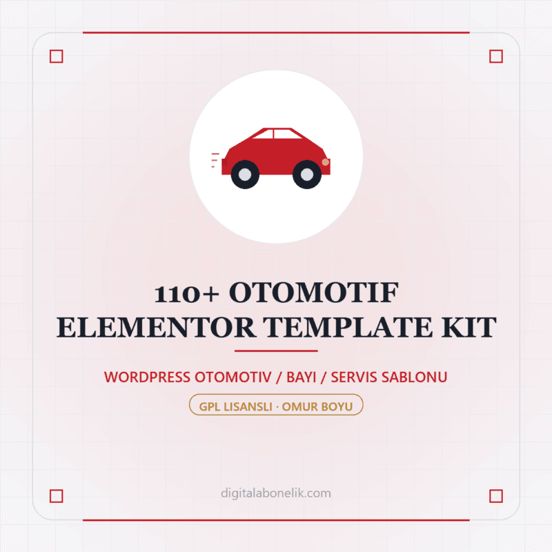 110+ Otomotif Elementor Template Kit - DigitalAbonelik