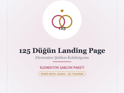 125 Düğün Landing Page - DigitalAbonelik