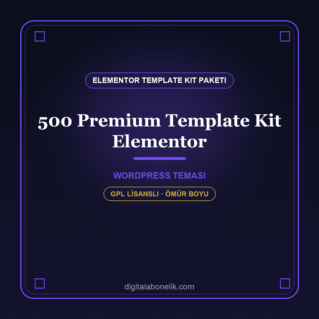 500 Premium Template Kit Elementor 500 Premium Template Kit – Dev Elementor Şablon Paketi - Görsel 1