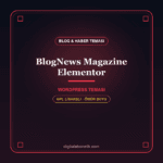 BlogNews – Dergi & Haber Elementor WordPress Teması