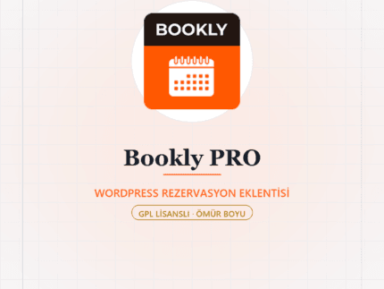 Bookly PRO WordPress Rezervasyon Eklentisi | Ömür Boyu Lisans - DigitalAbonelik