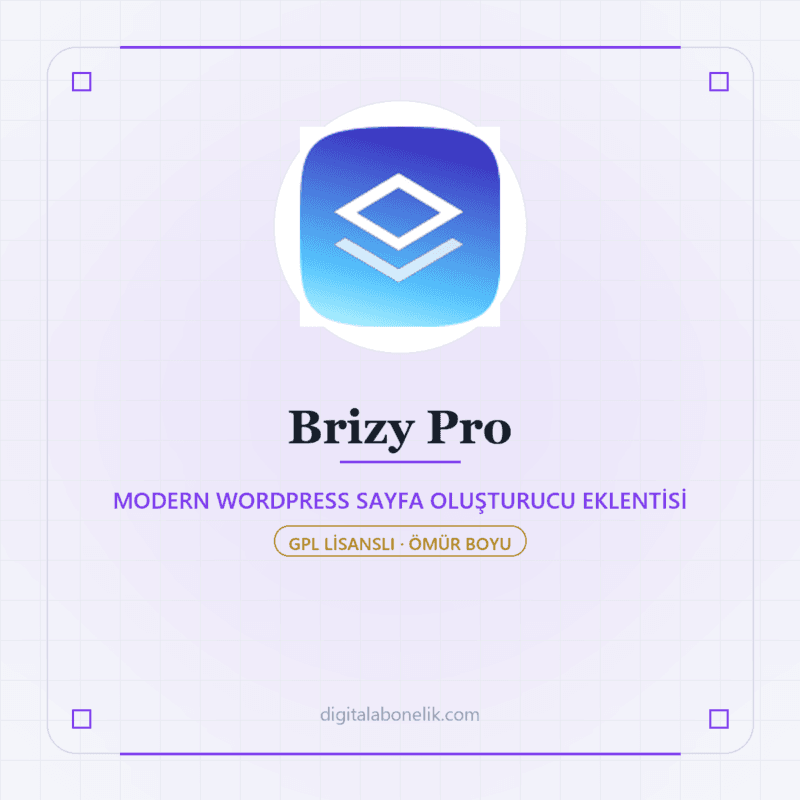 Brizy Pro - DigitalAbonelik