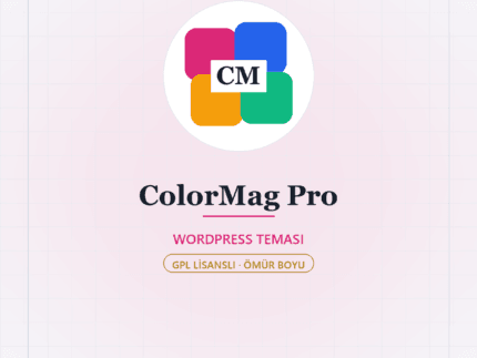 COLORMAG PRO WordPress Teması (Ömür Boyu Sınırsız) - DigitalAbonelik