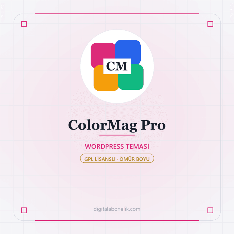 COLORMAG PRO WordPress Teması (Ömür Boyu Sınırsız) - DigitalAbonelik