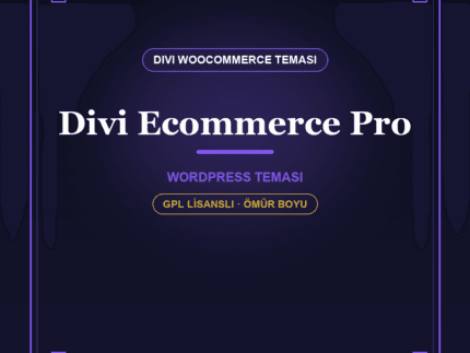 Divi Ecommerce Pro – Divi için WooCommerce Child Teması