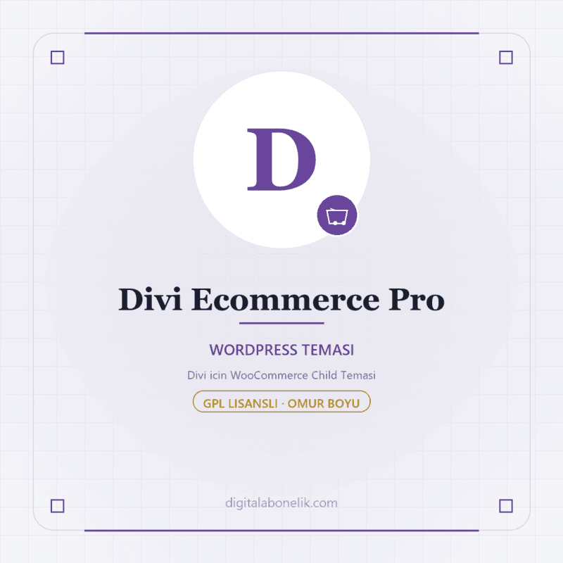 Divi Ecommerce Pro - DigitalAbonelik