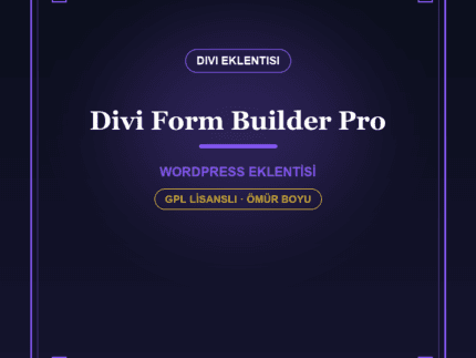 Divi Form Builder Pro – Divi için Gelişmiş Form Modülü