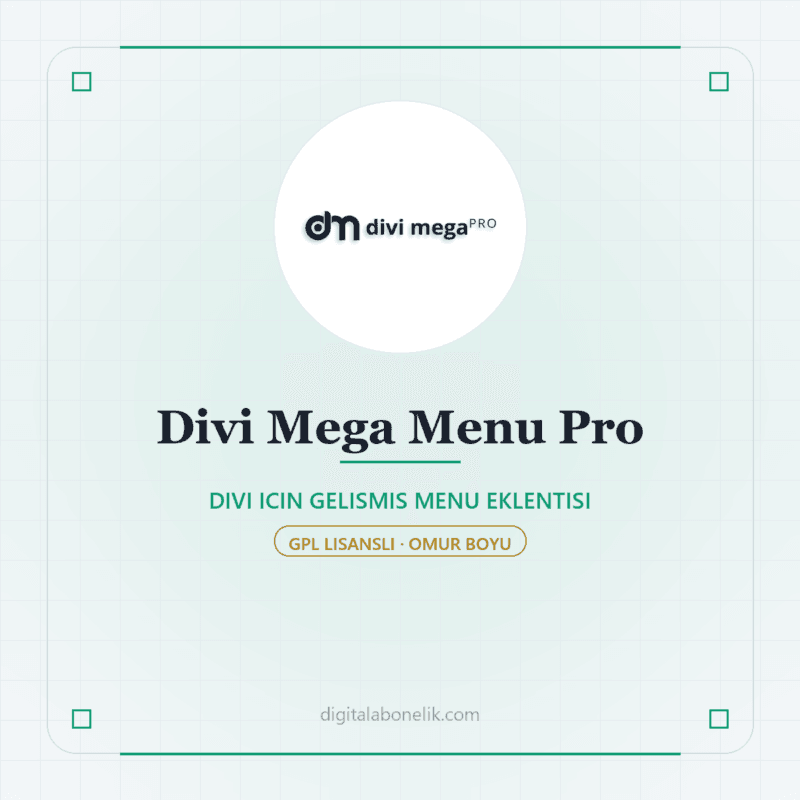 Divi Mega Menu Pro - DigitalAbonelik