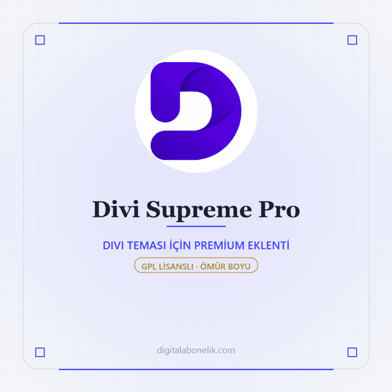 Divi Supreme Pro - DigitalAbonelik