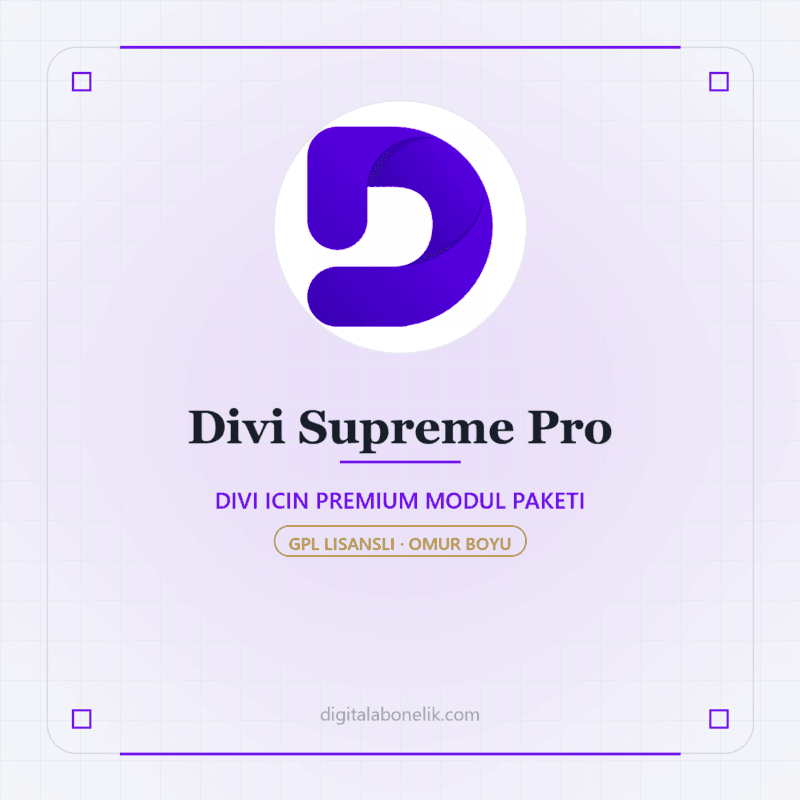 Divi Supreme Pro - DigitalAbonelik