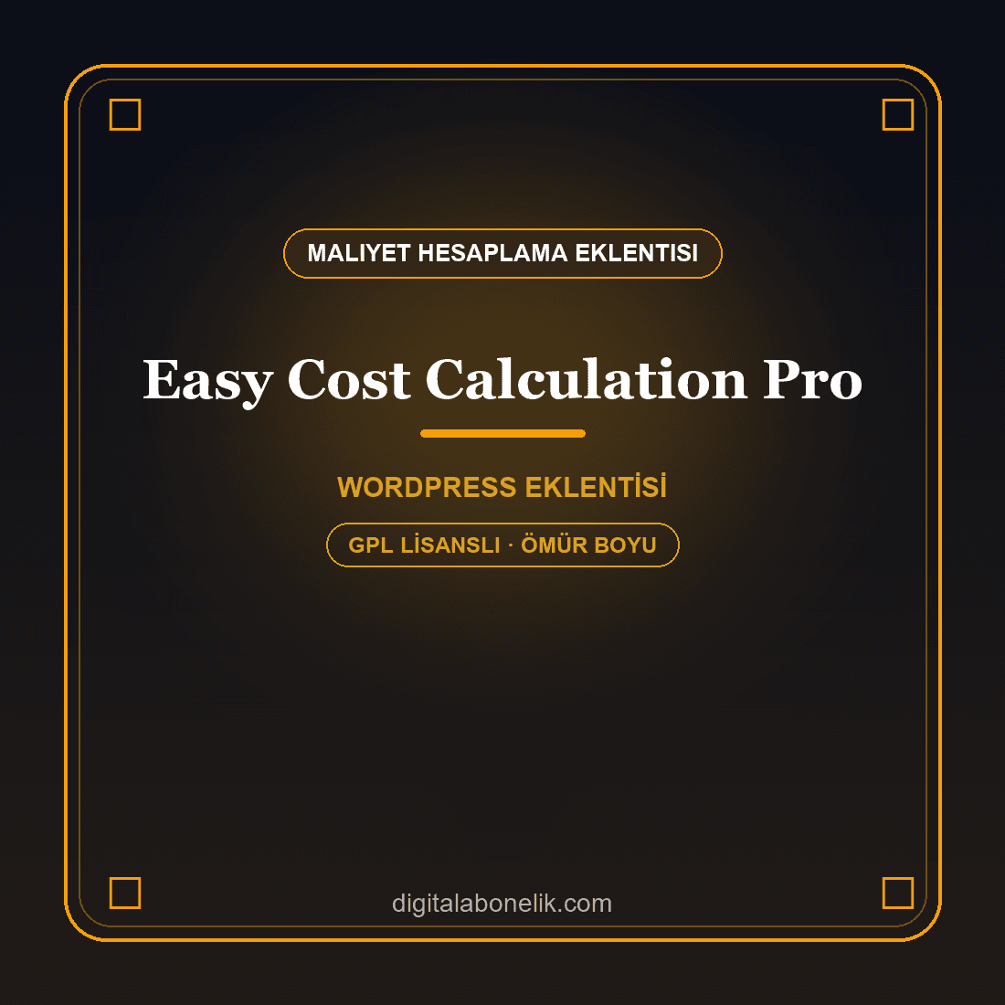 Easy Cost Calculation Pro Easy Cost Calculator Pro – WordPress Fiyat Hesaplama Eklentisi - Görsel 1