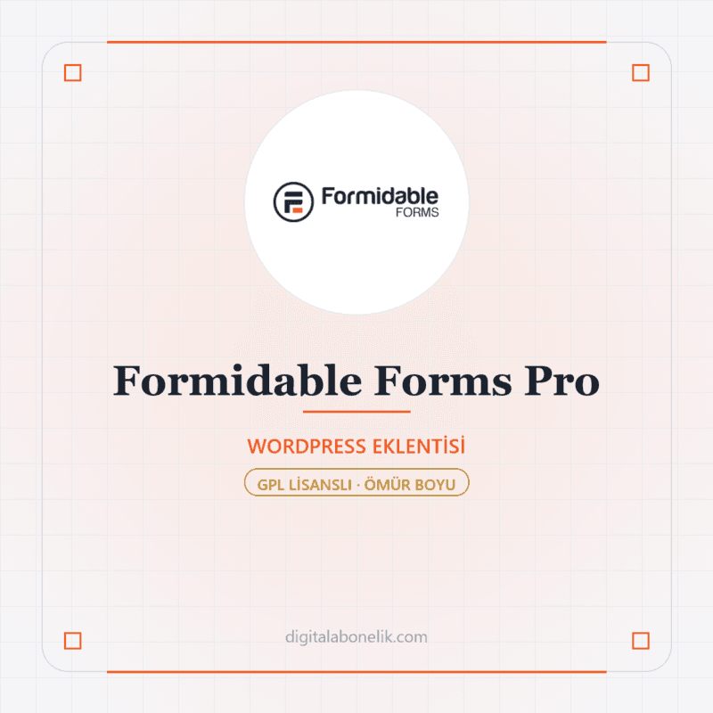 Formidable Forms Pro - DigitalAbonelik