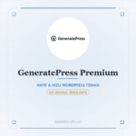 GeneratePress Premium - Hafi̇f & Hizli Wordpress Temasi - DigitalAbonelik