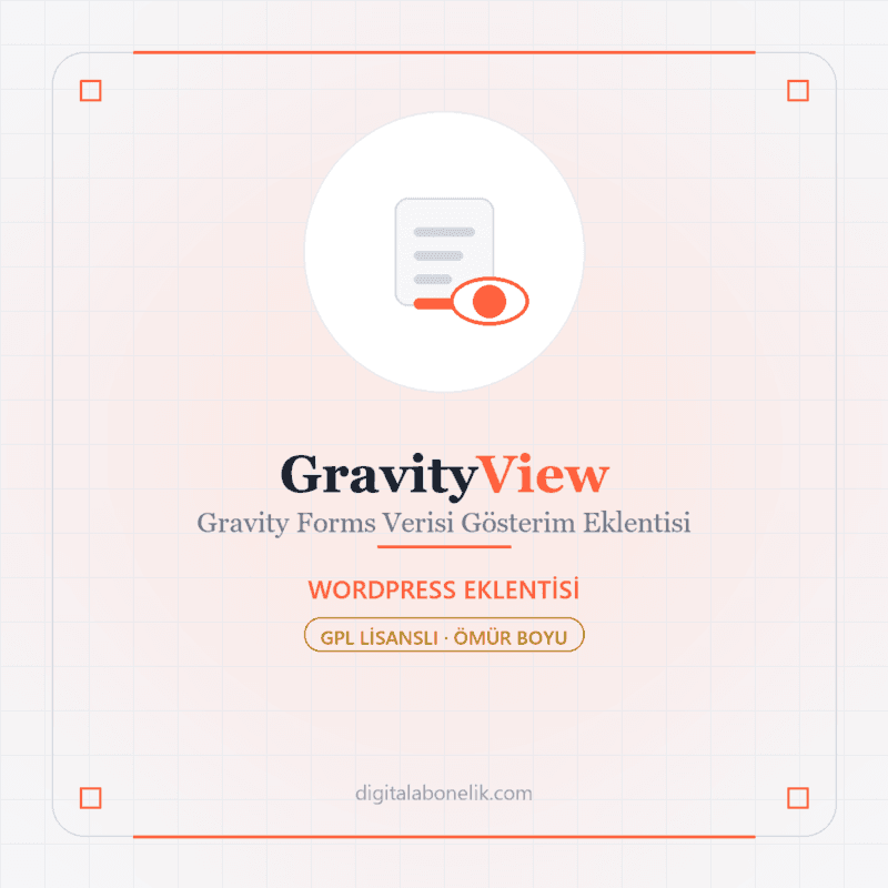 GravityView - DigitalAbonelik