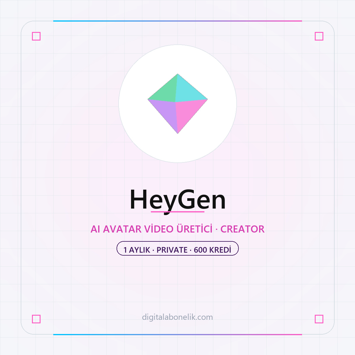HeyGen AI Creator Plan HeyGen AI Creator Plan 1 Aylık - DigitalAbonelik