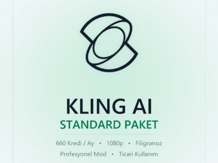 Kling AI Standard - 660 kredi - DigitalAbonelik