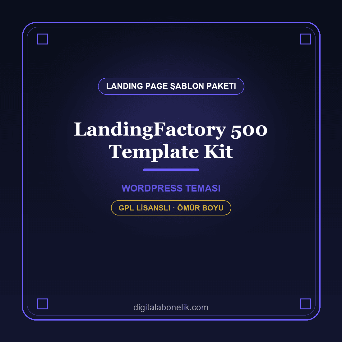 LandingFactory 500 Template Kit LandingFactory – 500 Landing Page Elementor Paketi - Görsel 1