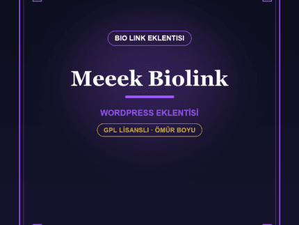 Meeek Biolink – WordPress Link-in-Bio Sayfası Eklentisi