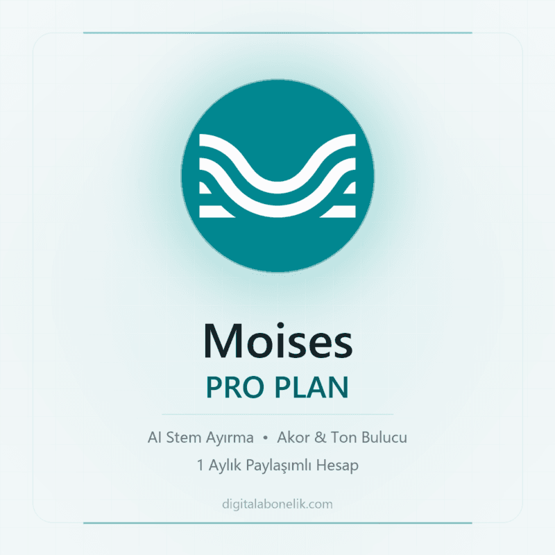 Moises Pro - AI stem ayirma - DigitalAbonelik